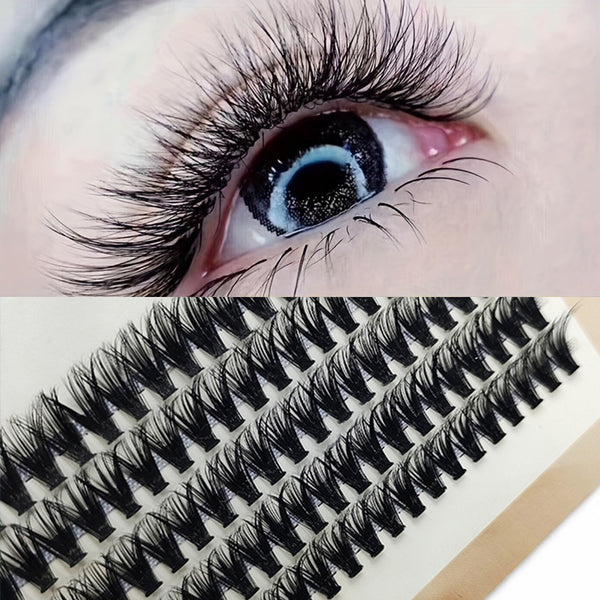 5 Rows Of 40D Clusters Of 10 0 Segmented Lashes